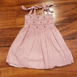 Janie and Jack VGUC 12-18 months pink seersucker sundress